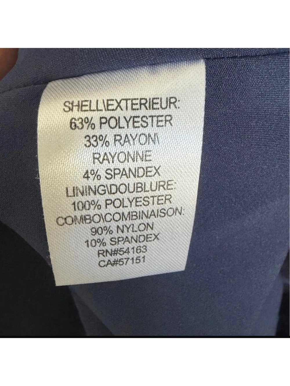 Marc New York Andrew Marc Navy Sleeveless Fit and Flare Dress Piped Seams Size 8 - Picture 4 of 4